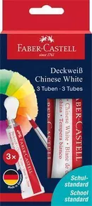 Faber-Castell Connector Chinesische weiße Temperafarben - weiß, 3 Stück